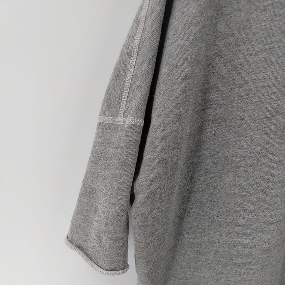 Standard James Perse Sweatshirt Cowl Neck 3 Large Gray Sleeve - Picture 3 of 9